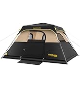 FanttikOutdoor Camping Tent 4/6/8/10 Person Instant Cabin Tent Setup in 60 Seconds with Rainfly &...