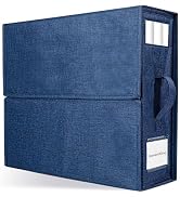 Bed Sheet Organizers and Storage 1 Pack King/Queen Size Foldable Sheet Organizer for Linen Closet...