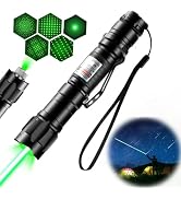 IVVTRYI Long Range Green Pointer Pwith On/Off Switch Button, Pointer High Power with USB Charging...
