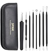 JPNK New Black 8PCS Blackhead Remover Comedones Extractor Acne Removal Kit for Blemish, Whitehead...