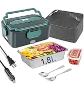 IXIIE Electric Lunch Box Lunch Warmer Heater for adults, 100W Portable Heated Lunch Box for Truck...