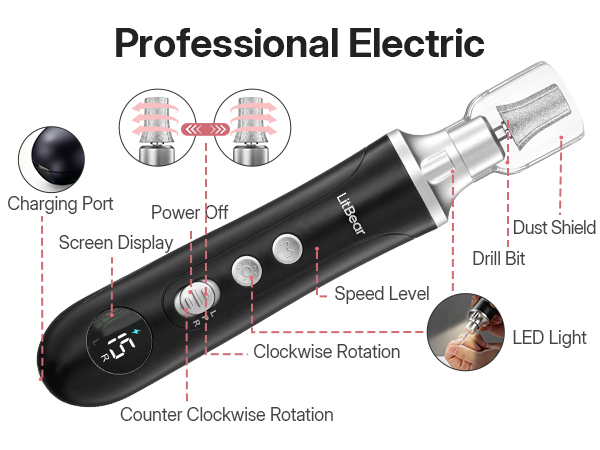 nail grinder black