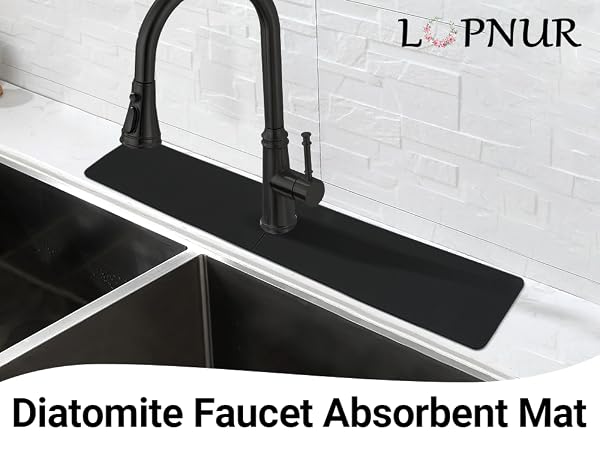 kitchen sink faucet mat