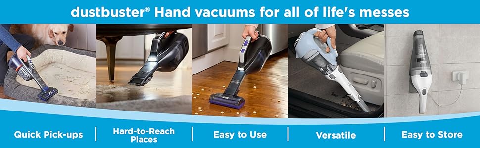 dustbuster Hand Vacuums for all of life's messes