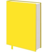 KICNIC Big Yellow Fabric Book Cover for Hardcover, 9x11 Inch, 1 Pack, Up to 10”x12.5”, Adjustable...