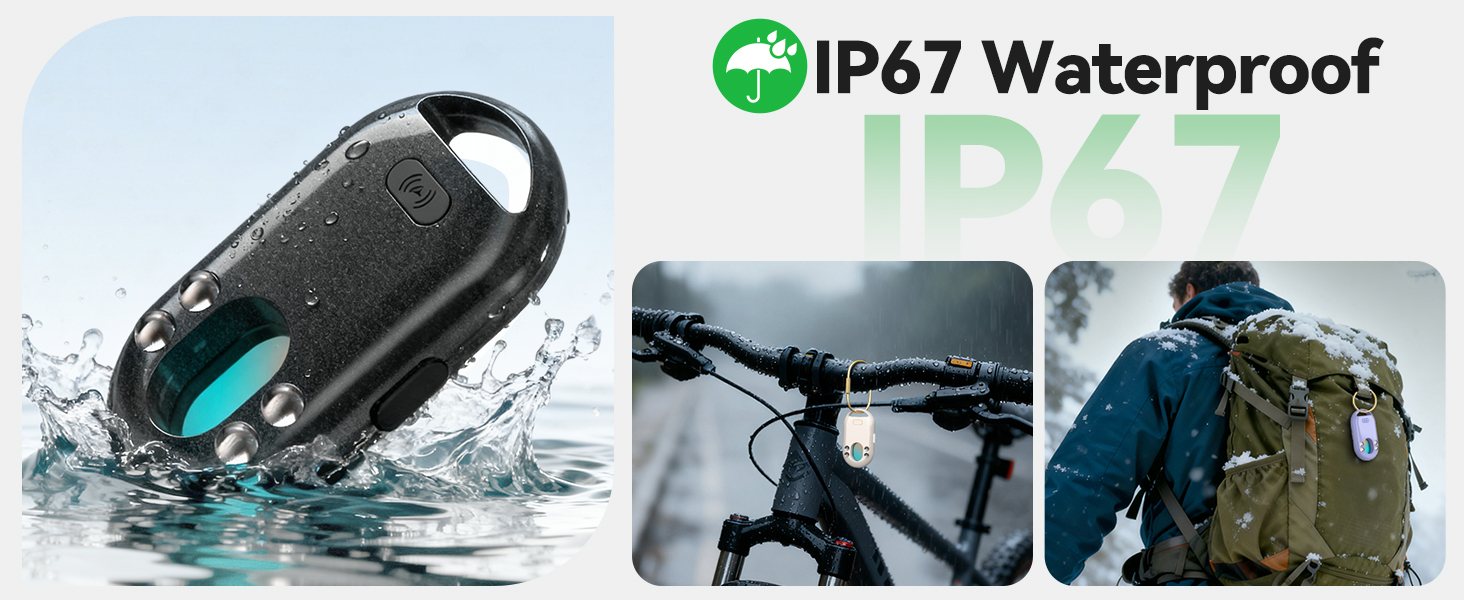 The TECKNET tracker is rechargeable and lasts up to 360 hours on a full charge.