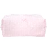 PAZIMIIK Cozy Makeup Bag Small Aesthetic Travel Zipper Cosmetic Pouch for Women Make Up Beauty Ac...