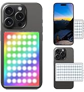 Magnetic Selfie Fill Light for Phone, LED Dual-Sided Portable Video Light, Compatible with iPhone...
