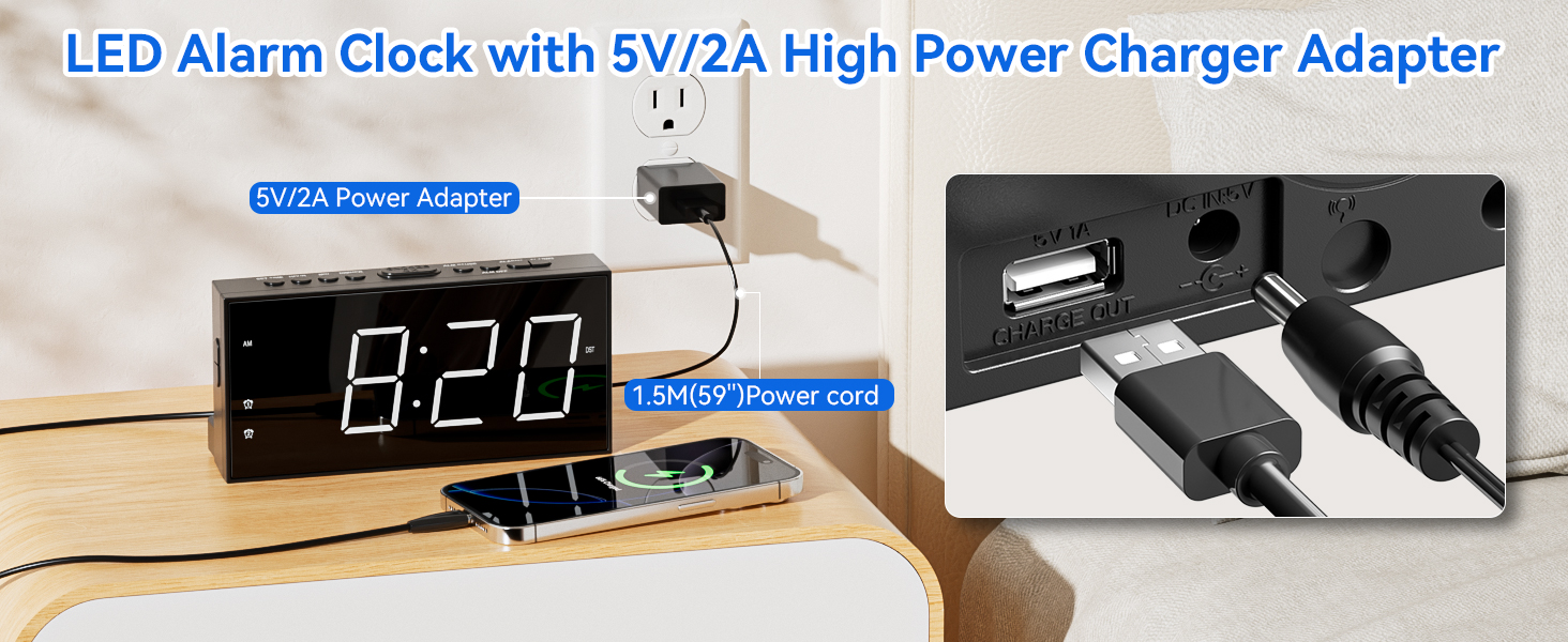 digital alarm clock for bedroom