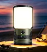Glocusent 1200LM LED Camping Lantern Rechargeable, 7 Light Modes, 5000mAh Power Bank,IP45 Waterproof