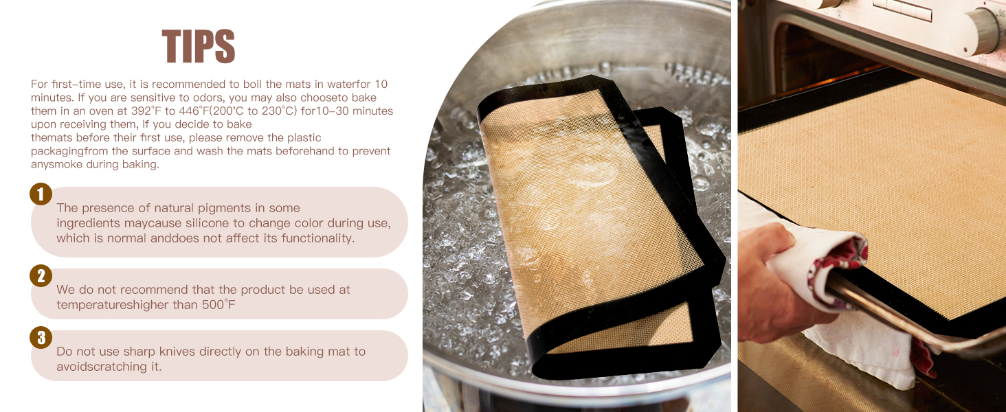silicone baking mats cookie sheet