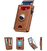 Ruiici Airtag Wallet for Men, Smart Minimalist Metal Wallet Pop Up Credit Card Holder, Holds 8-12...