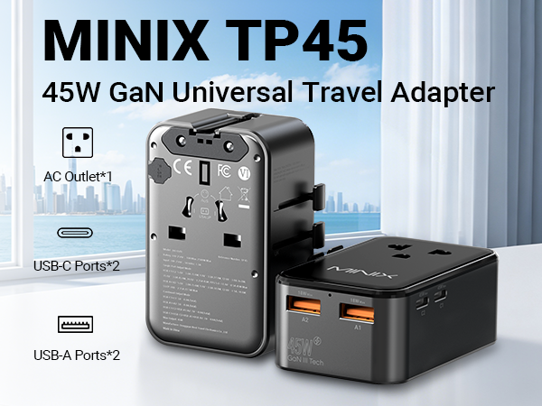 45W Universal Travel Adapter