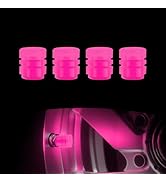 WZP 4PCS Luminous Tire Valve Stem Caps, Fluorescent Valve Stem Caps, Universal Auto Accessories f...