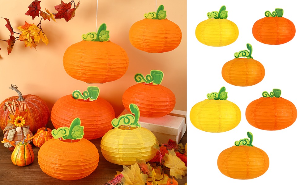 pumpkin paper lantern