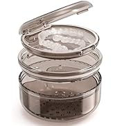 Denture Case Retainer Cleaning Case: 2 in 1 Retainer Case, No-Leak Denture Bath Box Cup, Complete...