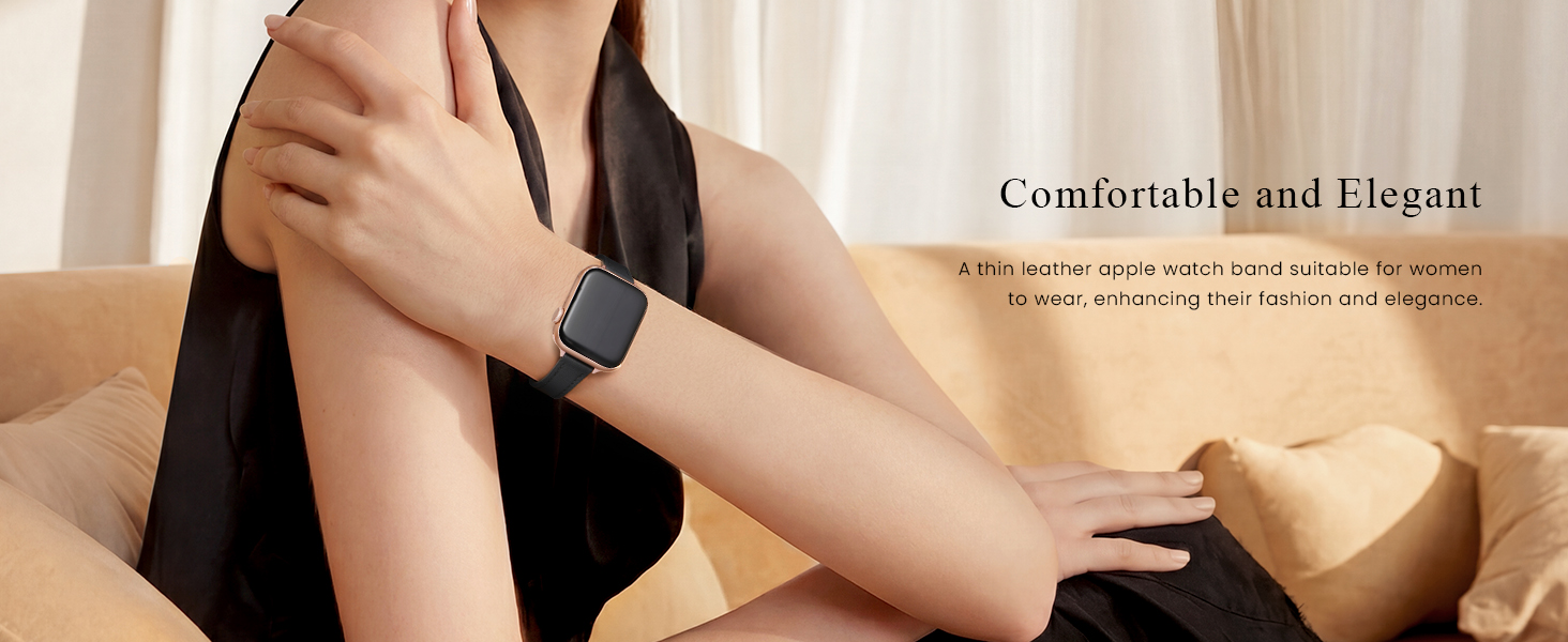 leather apple watch bands for women