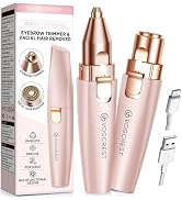 VG VOGCREST Eyebrow Facial Trimmer: 2 in1 Rechargeable Facial Hair Removal and Eyebrow Shaver - F...
