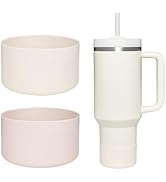 WK IEASON 2 Pcs Tumbler Bottom Protector Boot for Stanley Quencher Adventure 40oz & Stanley IceFl...