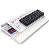 Acrylic Computer Keyboard Stand with Wrist Rest & Storage Tray - Yikola 3-Level Angle Adjustable ...