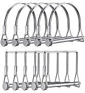 Leadrise 10 Pcs PTO Shaft Locking Pin Safety Coupler Pin 1/4 Inch Diamete in 2 Shapes of Square a...