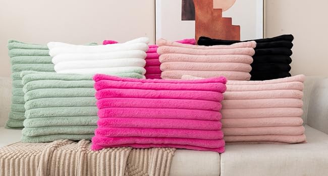 Pink pillow covers