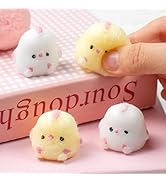 4pcs Mini Taba Squishies Squichy Chick Toy Party Favors for Kids, Squishy Fidget Toys Small Chick...