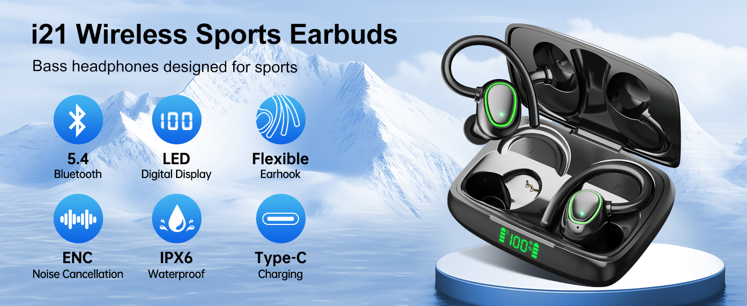 Bluetooth Wireless Headphones Earbuds