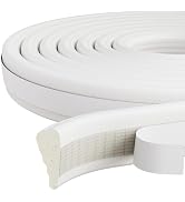 9.8 Ft Weather Stripping Door Seal Strip, Adhesive Foam Insulation Weather Strip for Winter, Soun...