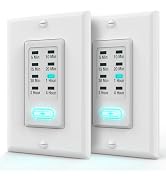 Fosmon Countdown Light Timer Switch for Bathroom, Heaters, 5-10-30-60 Min, 2-4 Hour Programmable ...