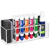 HBlife Acrylic Magnetic Dry Erase Marker Holder
