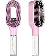 2-in-1 Detangler Hair Brush, With Built-In Mister Spray, Wet & Dry Detangling Brush for Curly, Wa...