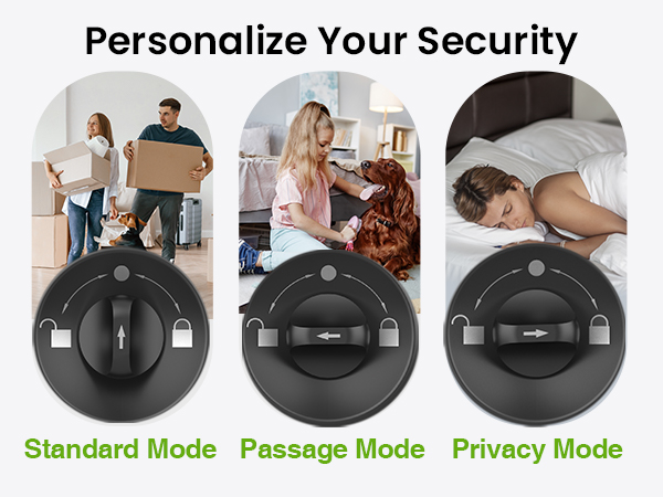 ghome smart door knob black smart lock for bedroom secure