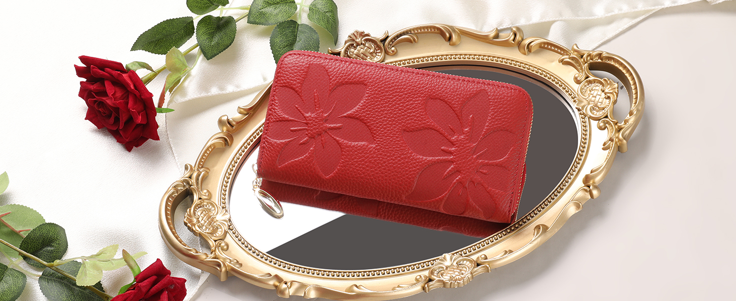 Floral Women's Wallet Leather