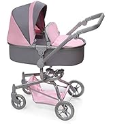 Badger Basket Toy Doll Daydream Multi-Function Pretend Play Pram & Stroller for 20 inch Dolls - G...