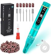 LIERKISS Nail Drill Cordless 35000RPM Rechargeable Professional Electric Nail Drill Kit Wireless ...