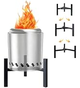 Adjustable Tabletop Fire Pit Stand for Mesa XL, Fire Pit Accessory Fit for Fire Pits, Metal Firep...