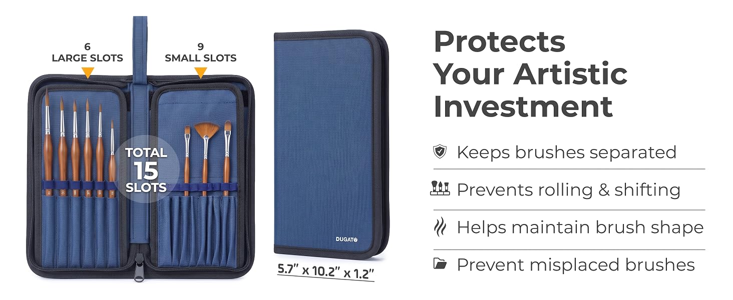 Brush Organizer with Pop-Up Stand