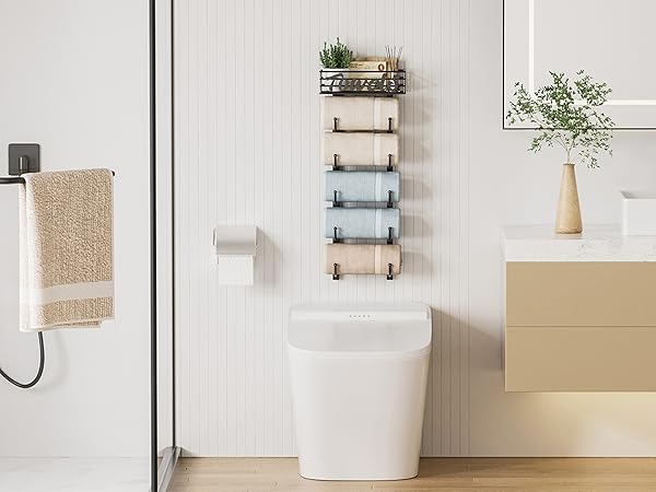 bath towel organizer towel storage rack over door towel holder
