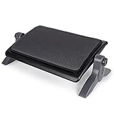 EHO Ergonomic Under Desk Foot Rest for Home Office, 3 Adjustable Heights, Footrest with Washable ...
