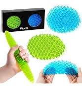 Fidget Worm Toy - Fidget Toys Adults | Sensory Toys for Kids with Autism & ADHD | Fidgets for Kid...