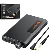 Neoteck Portable 3.5mm Headphone Amplifier with Bluetooth 5.0 Receiver, Two-Stage Gain Switch, 16...