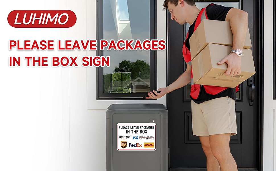 Please Leave Packages and Deliveries Here Sign