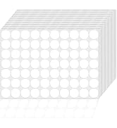 1400 PCS White Dot Stickers Round Coding Labels Circle Dots Labels Polka Circle Dots Stickers Lab...