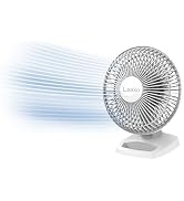 Lasko Personal Table Fan with Storage Tray, 2 Quiet Speeds, Tilt-Back Fan Head for Home Office, B...