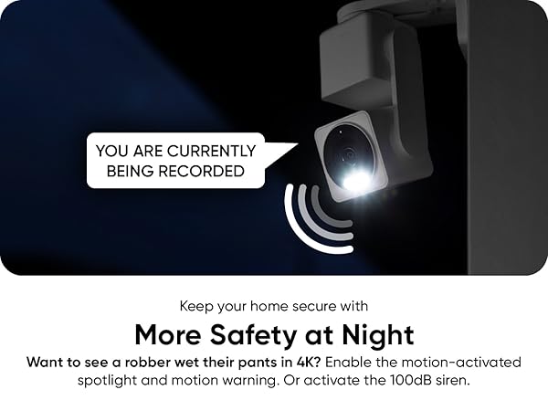 Wyze Cam Pan v4 Siren Spotlight