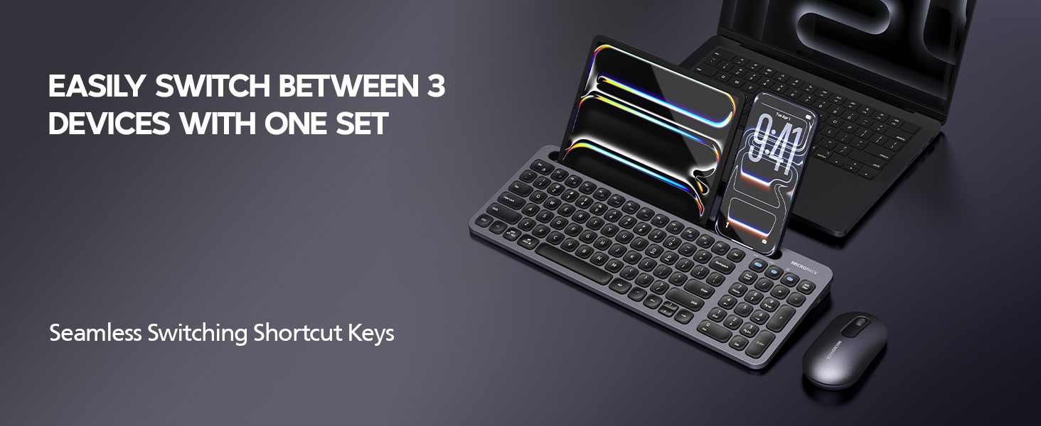 Micropack Bluetooth Wireless Keyboard and Mouse Combo