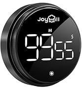 JOYHILL Digital Kitchen Timer, Large LED Display with Magnetic Countdown 3 Volume Levels, Ideal f...