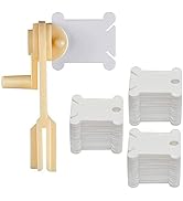 BEADNOVA Embroidery Floss Bobbins 150pcs Embroidery Thread Holder with Winder Thread Bobbins for ...