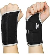 NuCamper Carpal Tunnel Wrist Brace for Both Left Right Hands,Adjustable Wrist Support Splint Hand...